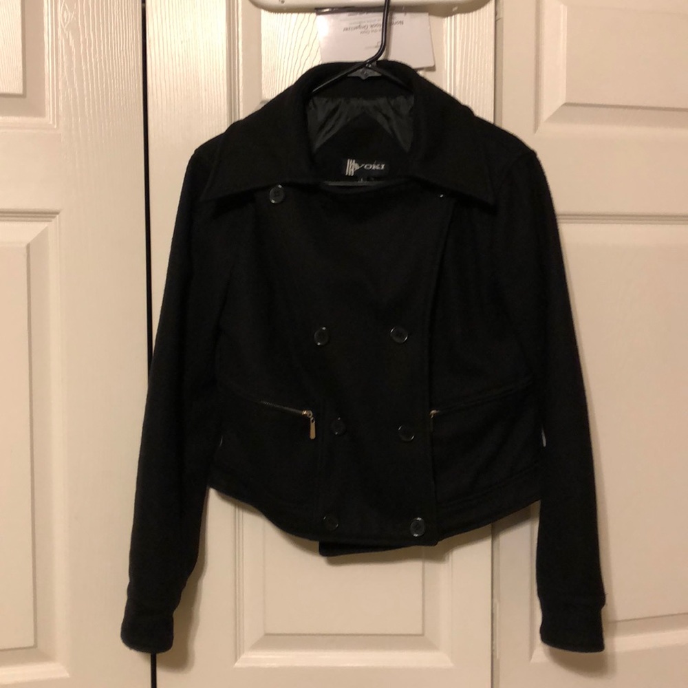 Black Bomber PeaCoat